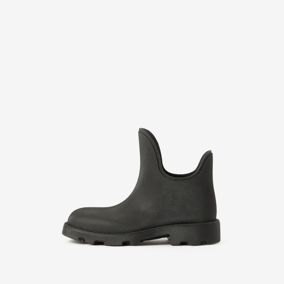 Burberry Boots Women's Marsh Rain Heeled Black Pull On Size 39 $820 - Picture 1 of 16